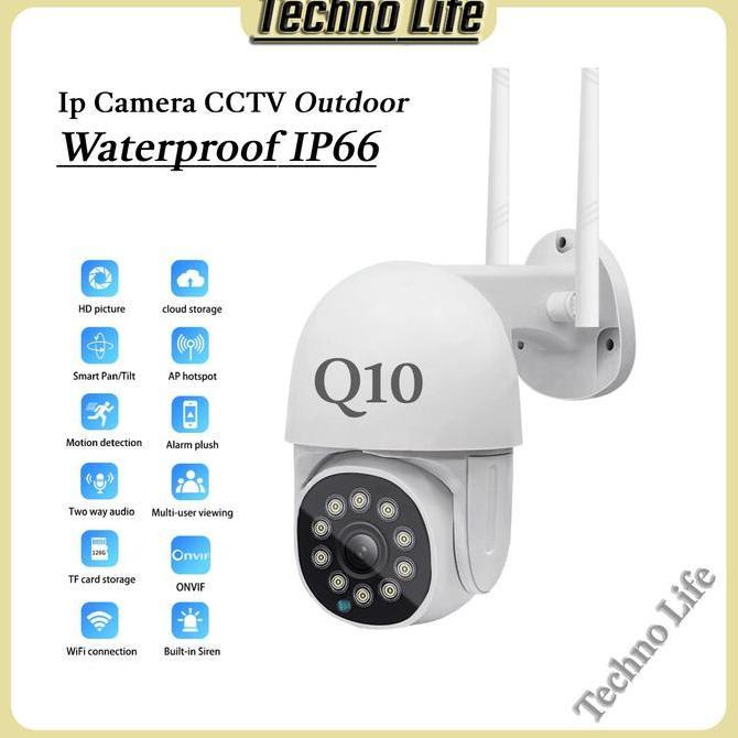 tekomania81 - ip kamera cctv ptz wifi q10 ptz outdoor v380 yoosee waterproof ip camera outdoor wifi 