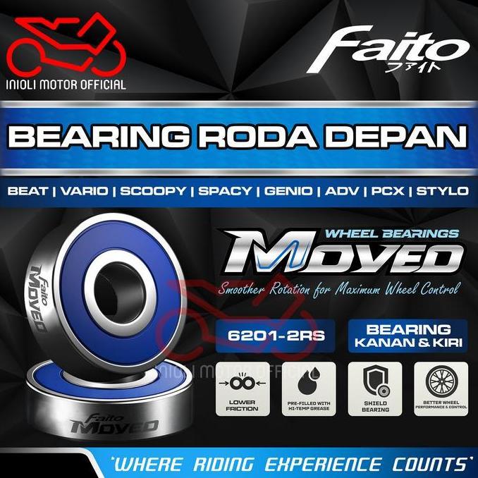 FAITO SWING ARM BEARING LAHER BELAKANG 6203-2RS VARIO 125 150 160 PCX ADV STYLO 150 160 CBU OLD NEW 