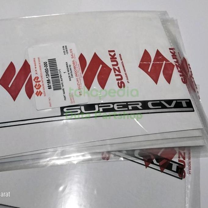 stiker super cvt skywave original Suzuki Genuine Part SGP