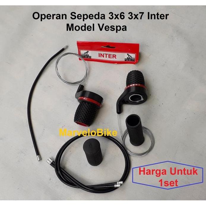 Shifter Operan Sepeda 3x6 3x7 Model Vespa Inter