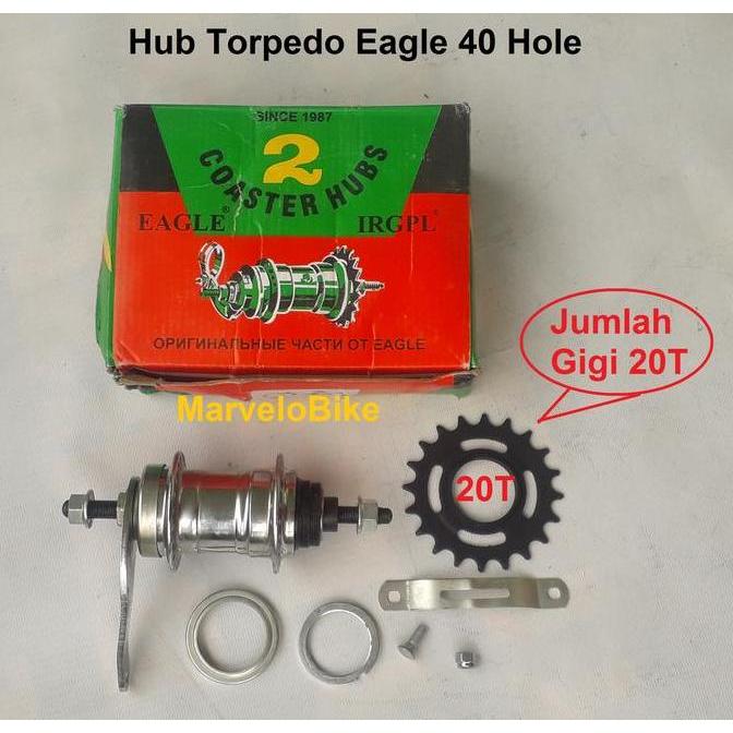 Hub Torpedo Sepeda Onthel Becak Eagle 40 Hole