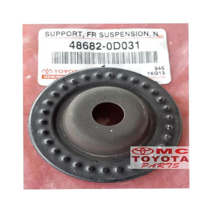 KARET SUPPORT SHOCK ABSORBER BREAKER DEPAN VIOS LIMO YARIS 48682-0D031 READY STOCK