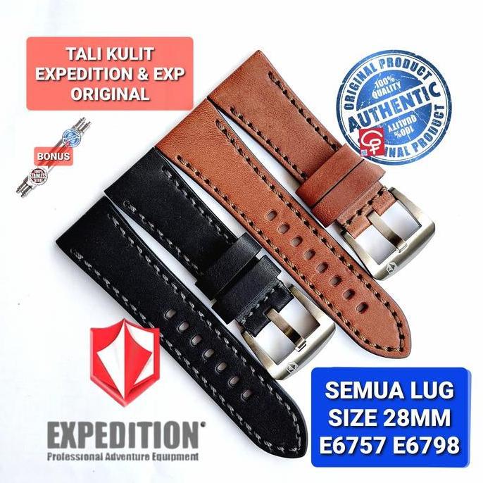 STRAP TALI JAM TANGAN EXPEDITION ASLI ORIGINAL 100% E6757 E 6757 28MM