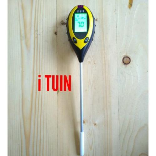 Ituin Asli Temperatur  Light Digital Ph Meter Tanah Soil Test 4 In 1