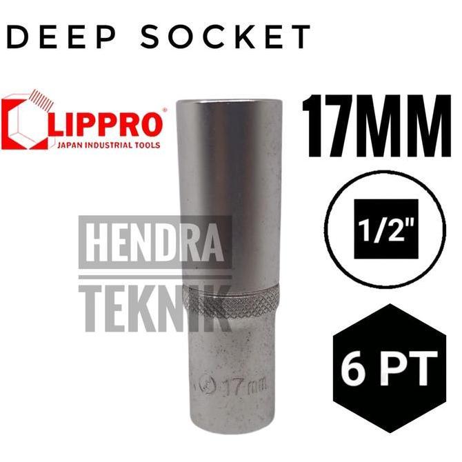Mata Sok Chrome Panjang 17 Mm Crv Kunci Eceran Mata Sok Deep Socket Allshop