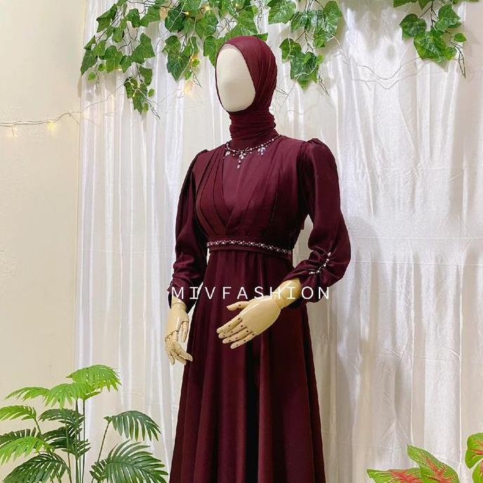 Felicia Dress - Wedding Dress - gaun recomended - gaun kondangan Lamaran Muslim Gamis pesta
