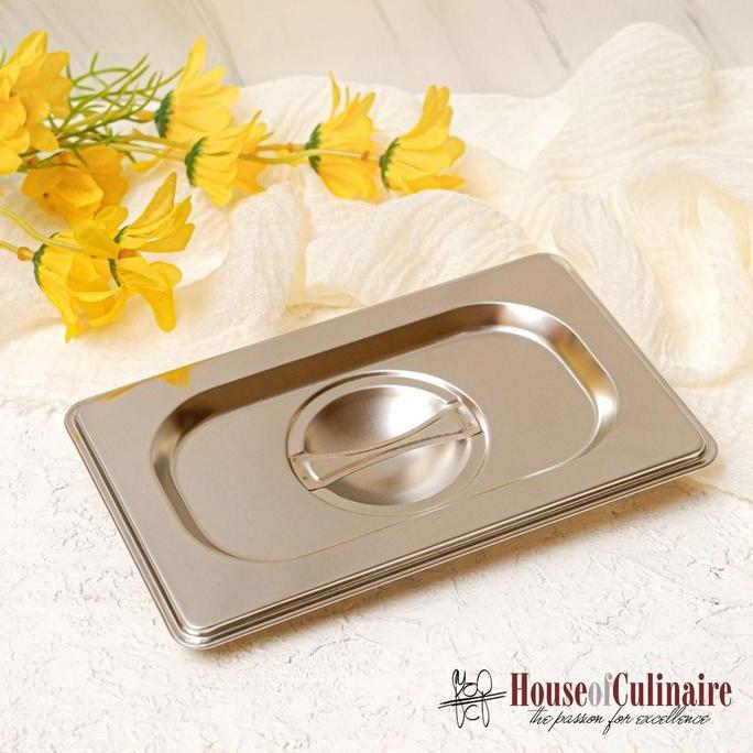 Equip- Tutup Food Pan Stainless 1/4 Tutup Gastronom Pan