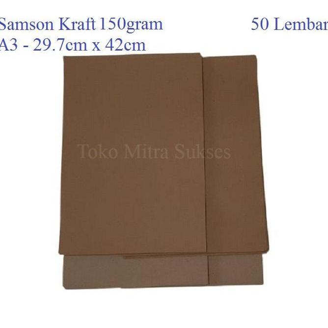 Papier- Kertas Samson Kraft A3 150Gram Isi 50 Lembar