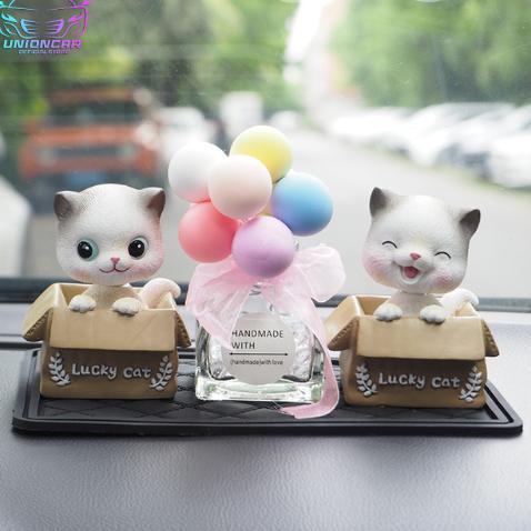 Paket kombo Pajangan Dashboard Mobil Kucing Mobil Hiasan Boneka Kucing Hiasan Pajangan Dashboard Mob