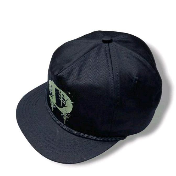 Punyakamu- Devrait - Topi Rope Hat - Topi Classic Snapback - Visor Pendek - Topi Snapback Skena Blac