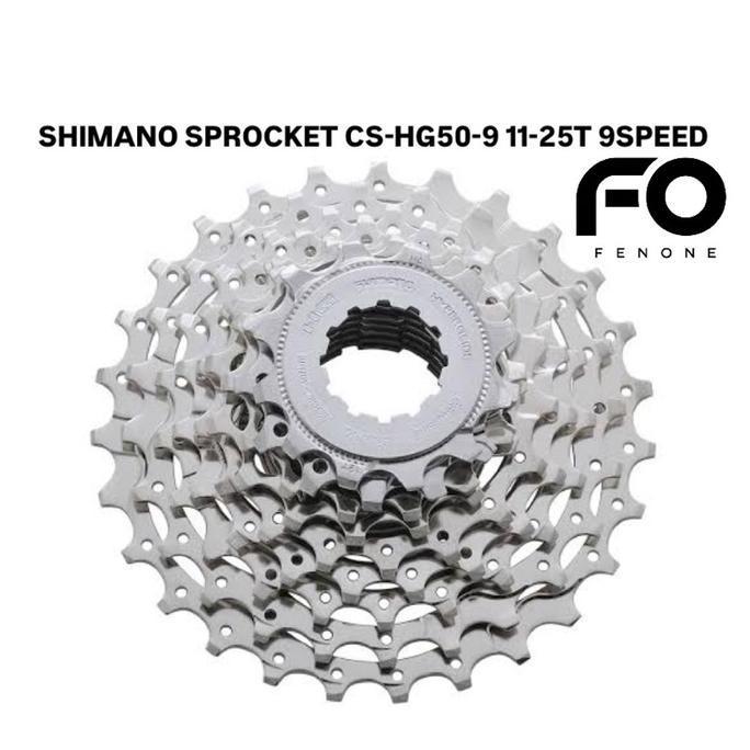 SHIMANO SORA CS-HG50 11-25T 9SPEED CASSETTE SPROCKET / SPROCKET CS HG50 9SPEED COPOTAN BARU TERMURAH