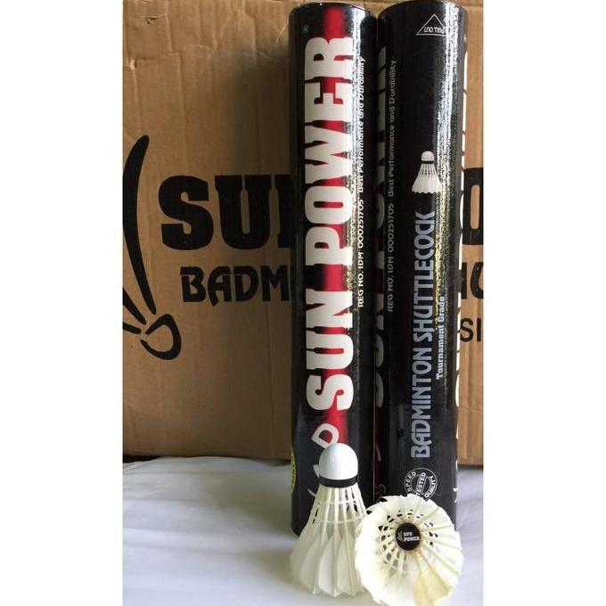 Weminton-  Shuttlecock Bton / Kok Cock Bulutangkis Sun Power