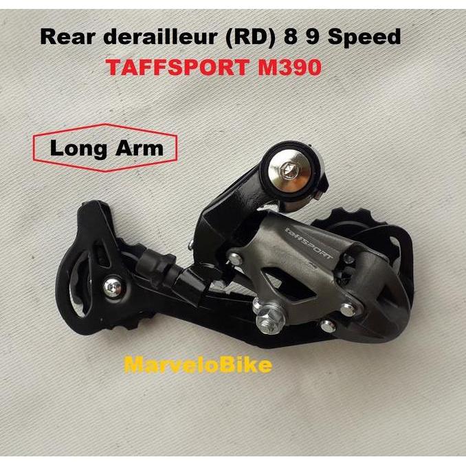 RD REAR DERAILLEUR SEPEDA 8 9 SPEED LONG ARM MERK TAFFSPORT M390 PREMIUM