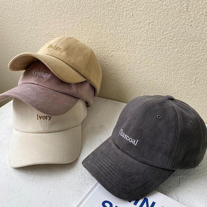renda.amir - beary jeans bj069 | baseball cap klasik ivory beige topi baseball hip -hop vintage snap