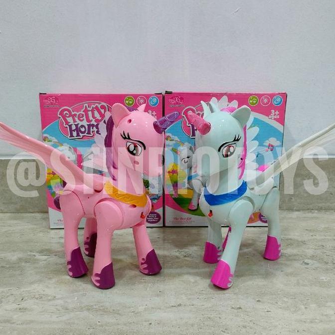 bilgizty - Mainan Anak Pretty Horse Lampu Musik Diskon