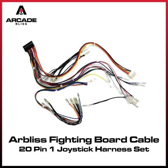 Arbliss Fighting Board Cable Set Harness DIY Arcade Stick Kabel Set Arcade Stick