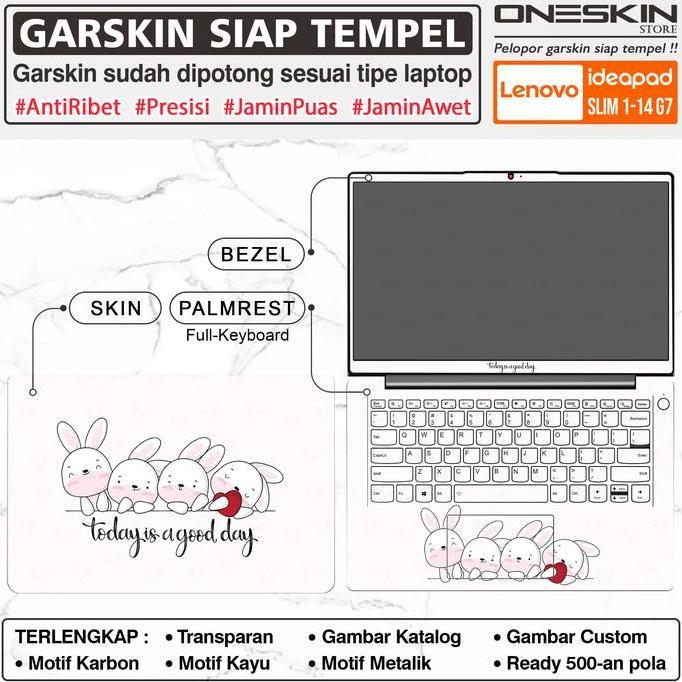 TERBARU - Precut Garskin Sticker Laptop Skin Perfect Fit Kompatibel untuk Lenovo IdeaPad 1-14 14ADA7
