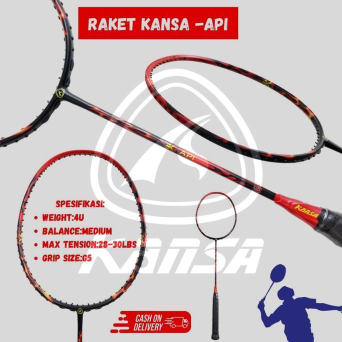 Weminton- Raket Bton Kansa Angin/ Api/ Air/ Tanah/ Kayu 30Lbs