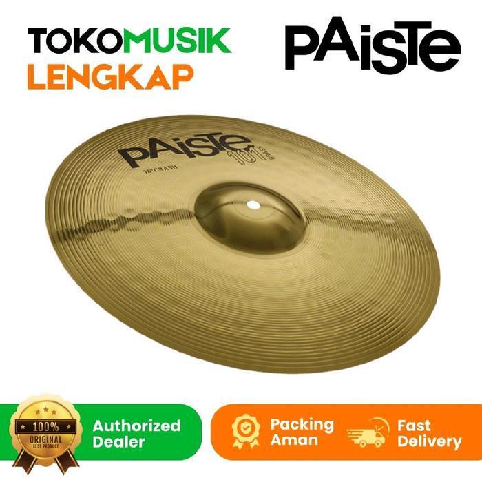 PAISTE 101 BRASS CRASH 16 DRUM CYMBAL PAISTE 16 INCH CRASH ORIGINAL DAN TERPERCAYA