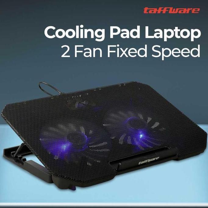 Marcelina_Shop - [ Usea X Taffware ] Gaming Cooling Pad 2 Fan Kipas Laptop Notebook Macbook 13 15 17