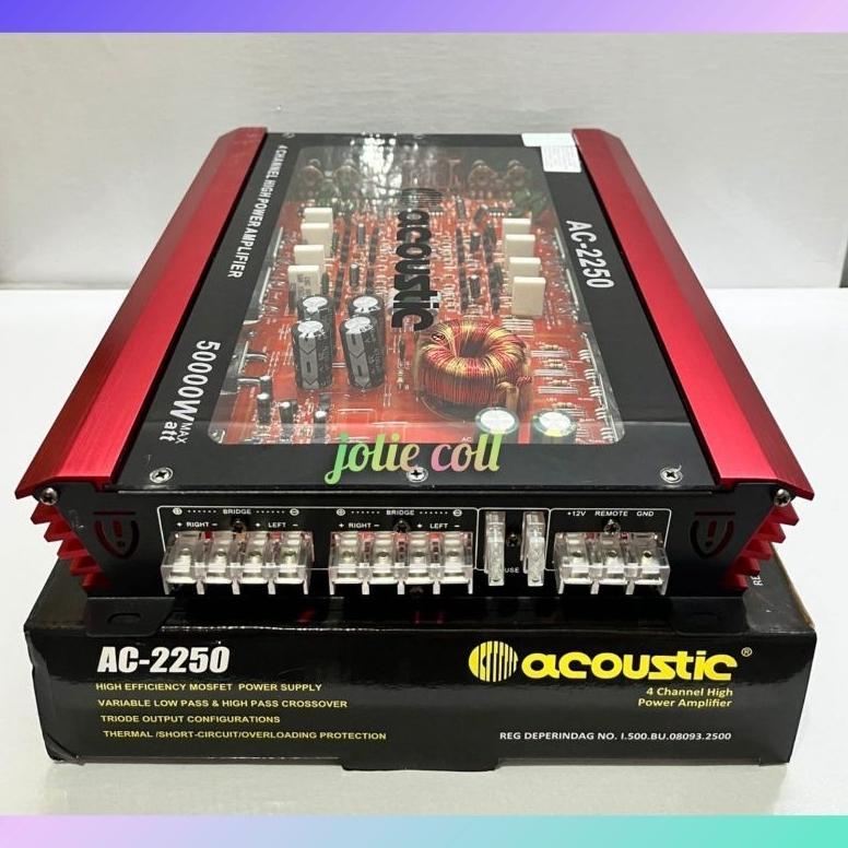 Power amplifier ACOUSTIC AC-2250 Mosfet 4 channel 50000watt high quality