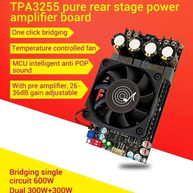 TPA3255 Amplifier Class D Stereo BTL Bridge Hifi HD Sound High Power Amplifier 600W Original ZK-3002