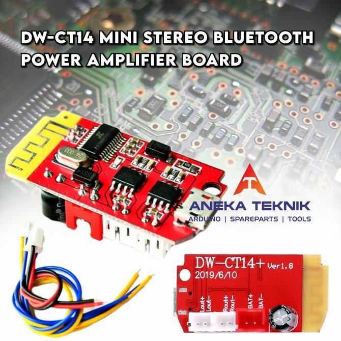 DW - CT14 Mini Stereo Bluetooth Power Amplifier Board