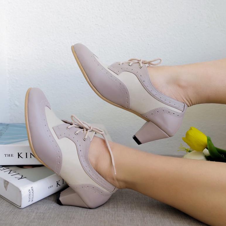 garansi heidi oxford - sepatu wanita/heels wanita / oxford wanita