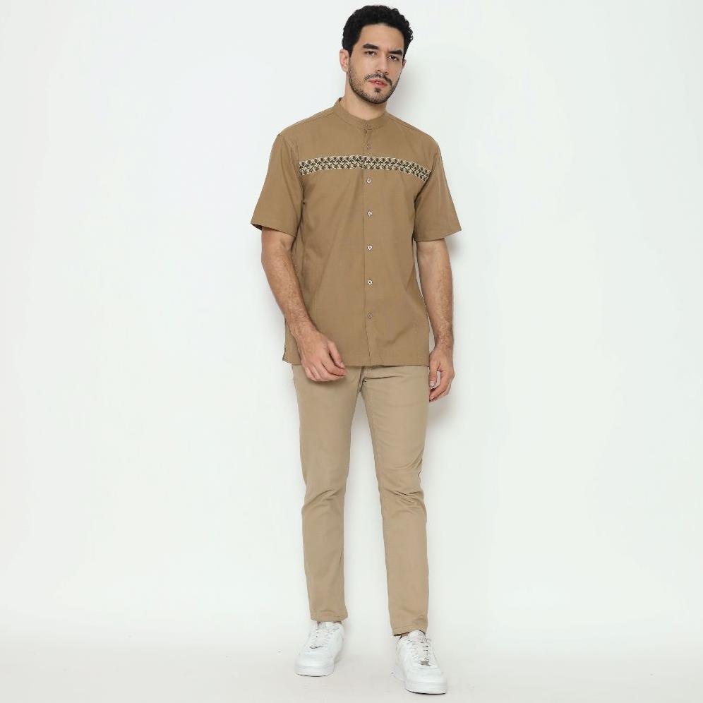 Murah Amk Baju Koko Lengan Pendek Kk Akshaya S/S Khaki