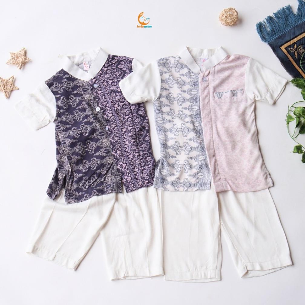super deal halomam - aqso koko anak ( baju koko anak / setelan anak 6 bulan - 8 tahun )