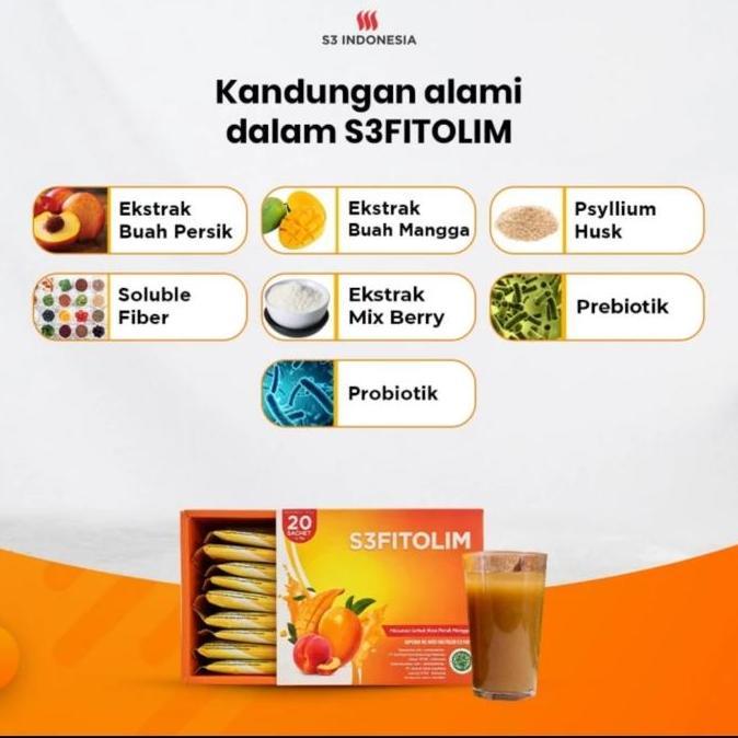 S3Fitolim S3 Fitolim Detox Isi 20 Sachet Bpom