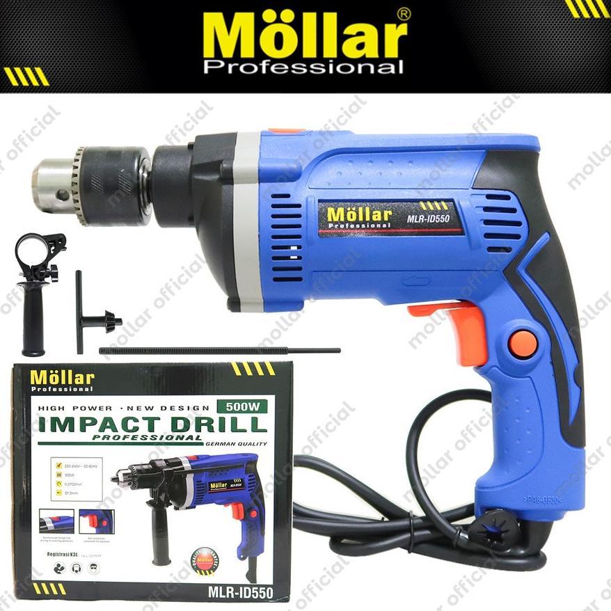 LARIS MOLLAR ID-550 MESIN BOR LISTRIK BOR TANGAN MOLAR 13MM BOLAK BALIK / BOR TEMBOK