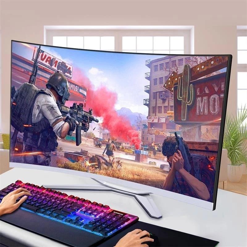 Lenovo Komputer All In One Pc Full Set Baru 2026Curved Display Premium Cpu Intel Core I5/I7 Ram 16G 