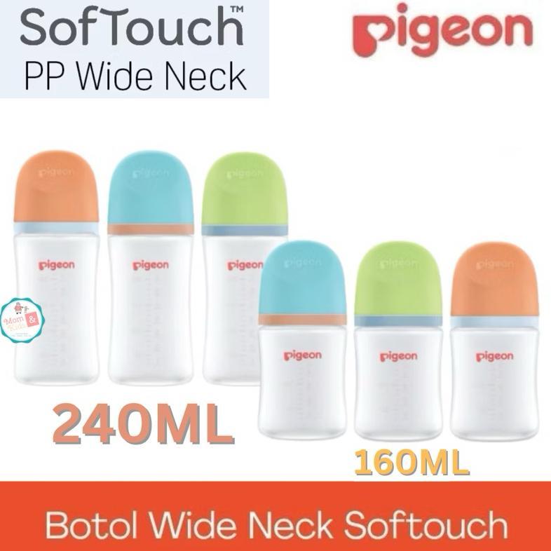 BOTOL SUSU PIGEON WIDE NECK 240 ML 160 ML | PIGEON WIDE NECK 240ML 160ML | BOTOL SUSU BAYI
