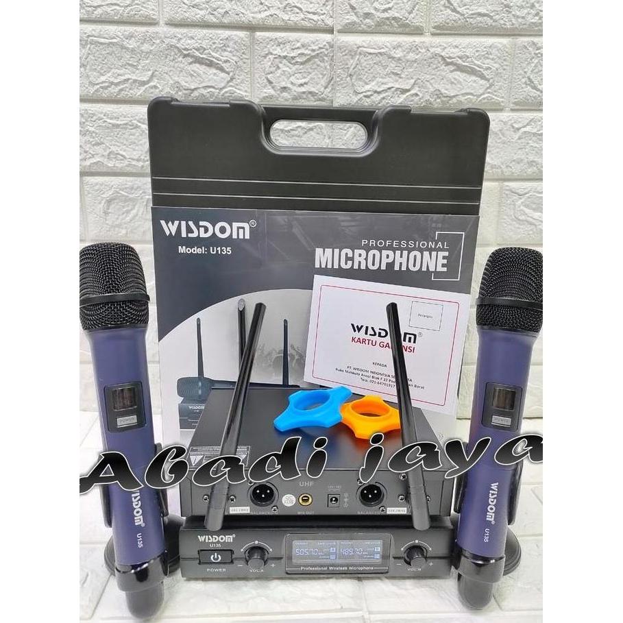 Ajuste- Mic Wireless Wisdom U 135 2 Mic Pegang Mic Wisdom U135