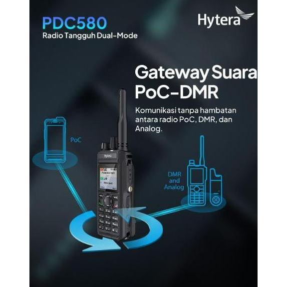 Promo Hytera Pdc580 Dual Mode Rugged Radio Ht Poc Hybrid Digital Analog Uhf 400 Gps Ori Baru Garansi