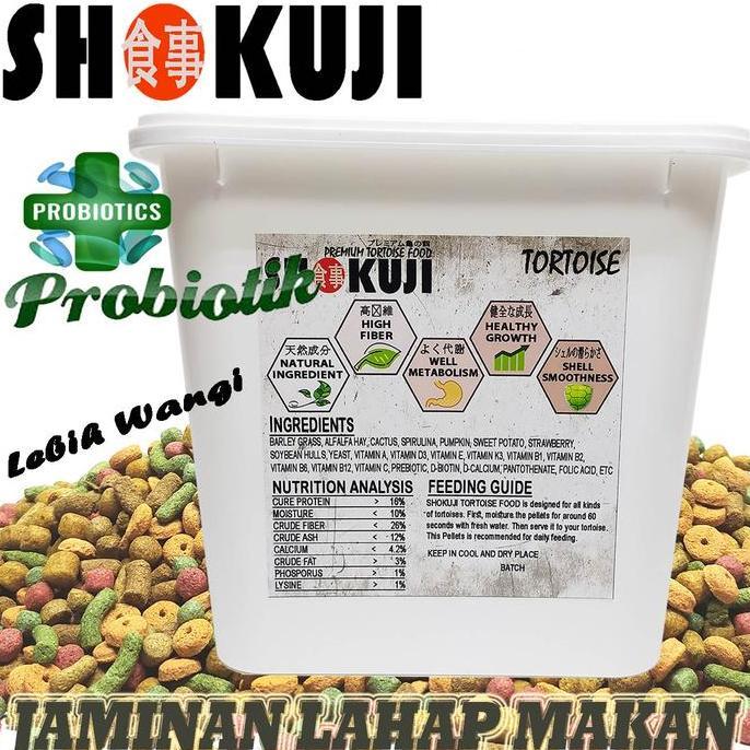TERMURAH - 3KG SHOKUJI PAKAN SULCATA PARDALIS PELET RADIATA TORTOISE FOOD MAKANAN KURA-KURA DARAT AL