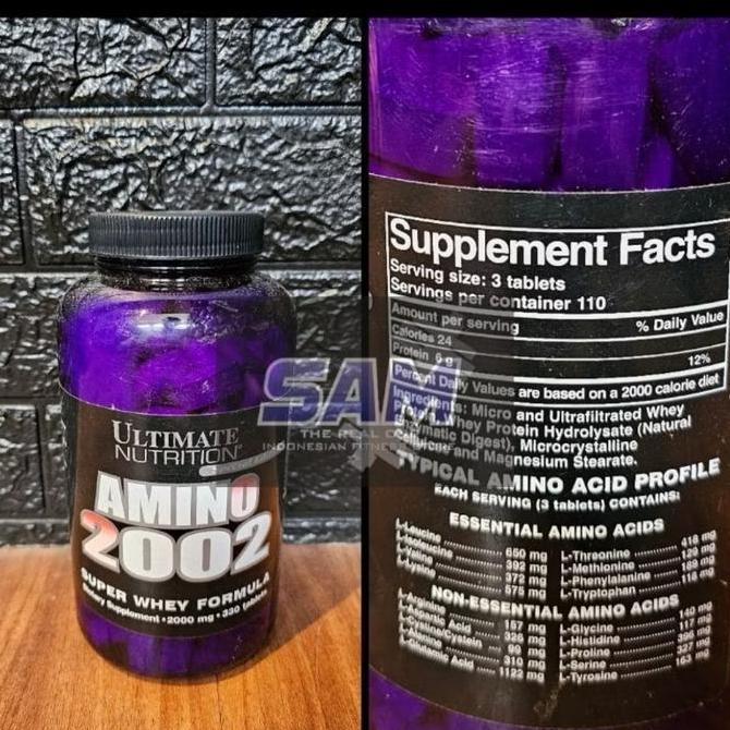 Suplemen Fitness Ultimate Amino 2002 330 Tablet Malang
