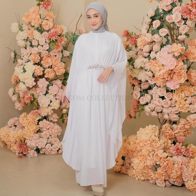 PROMO Anaya Baju Kaftan Wanita Terbaru 2026 Gamis Simple Elegan kaftan Lebaran Mewah Gamis Kaftan Ko