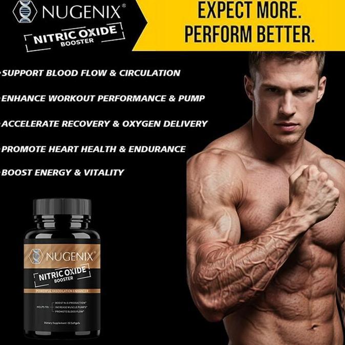 Healthy- Nugenix Nitric Oxide Booster, Formula Untuk Sirkulasi Sehat Dan Dukungan Latihan Pria