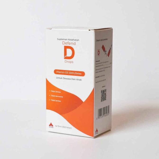 Happyfit- Defend D Drops 15Ml Vitamin D3 Tetes Untuk Bayi/Anak/Desa