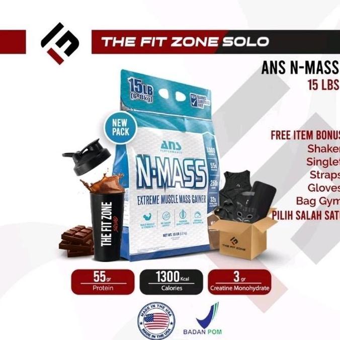 Ans - N-Mass 15Lbs Extreme Mass Gainer
