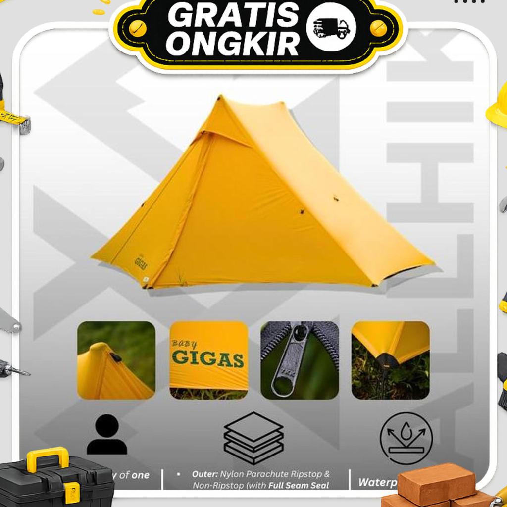 Tarptent Wallhike Baby Gigas Series 1P / Tenda Ringan Ultralight Camping Outdoor / Tenda