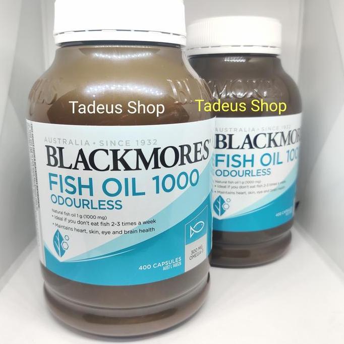 Happyfit- Blackmores Fish Oil Odourless 1000Mg 400 Caps Minyak Ikan Omega 3