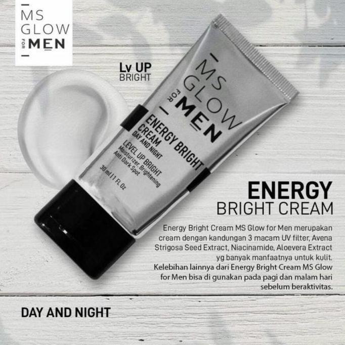 MS GLOW MEN BRIGHT CREAM MSGLOW PELEMBAB PRIA SIANG DAN MALAM ORIGINAL [terbaik]