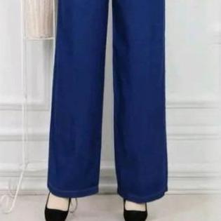PREMIUM Kayla Overall Kulot Jeans Wash - Jumpsuit Denim Perempuan - Celana Kodok Wanita PREMIUM