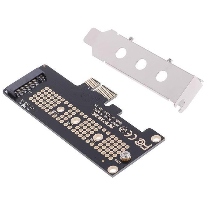 ADAPTER SSD M.2 NVME M KEY TO PCIe x1 WITH BRACKET pci-e pci express Long / Short Bracket Low Profil