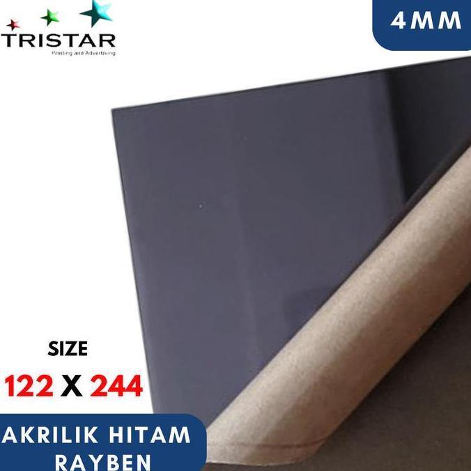 Acrylic / akrilik sheet / lembaran hitam rayben 4mm