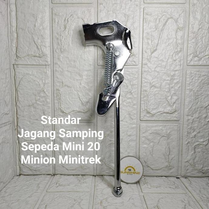 Jagang Standar Samping Sepeda 20 CTB CityBike Mini Phoenix Ada Lock Kuncian Besi Chrome