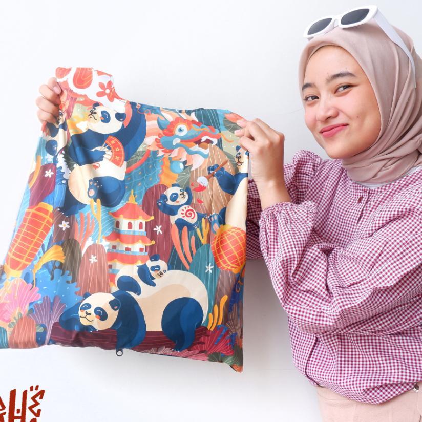 Maahee Tas Belanja Lipat - Festive Panda Series